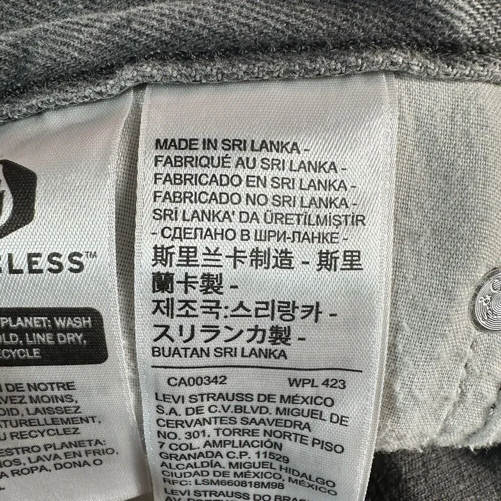 NEW Levi's LOW PRO STRAIGHT Leg Size 26 Gray Mid Rise Jeans Denim Pants 28x30 - Picture 12 of 15